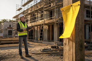 Construction Site Inspection with Permit Notice