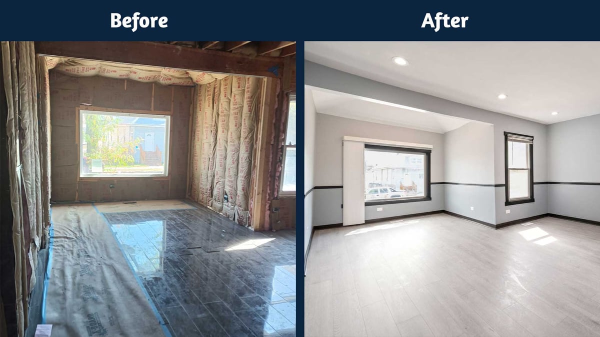 Before-After-LivingRoom-1114NAustinBlvd